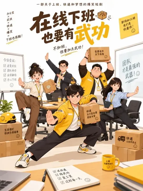 红果短剧《会议室里的武林高手》封面 - 打工人题材短剧